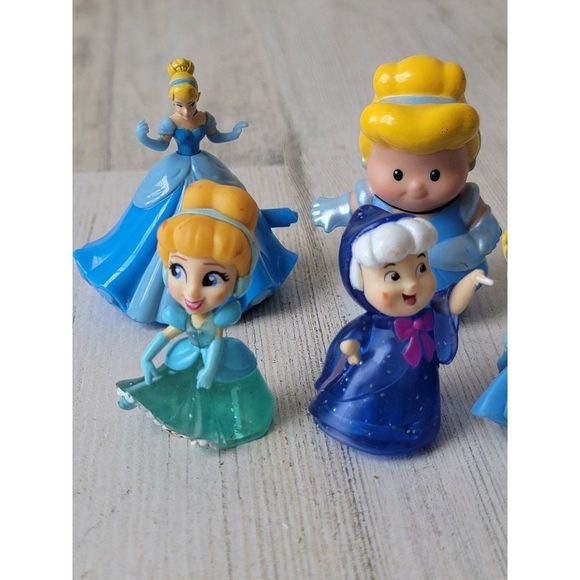 Princess Cinderella Fairy Godmother Ball dress playset toy figure Disney - Picture 2 of 14